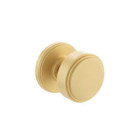 Millhouse Brass Boulton Solid Brass Stepped Mortice Knob on Concealed Fix Rose