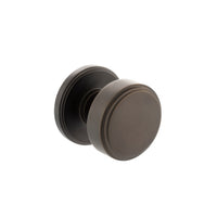 Millhouse Brass Boulton Solid Brass Stepped Mortice Knob on Concealed Fix Rose
