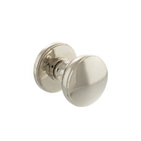 Millhouse Brass Edison Solid Brass Domed Mortice Knob on Concealed Fix Rose