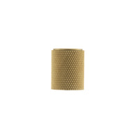 Millhouse Brass Watson Cylinder Knurled Cabinet Knob on Concealed Fix