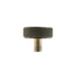 Millhouse Brass Hargreaves Disc Knurled Cabinet Knob on Concealed Fix