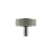 Millhouse Brass Hargreaves Disc Knurled Cabinet Knob on Concealed Fix