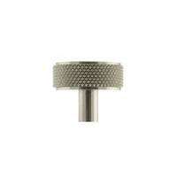 Millhouse Brass Hargreaves Disc Knurled Cabinet Knob on Concealed Fix