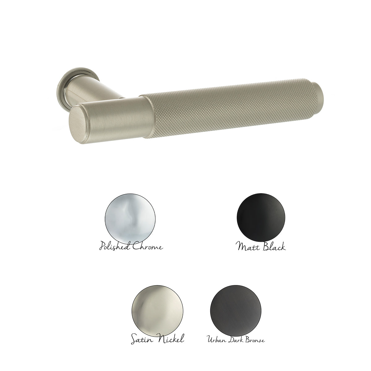 Millhouse Brass Crompton Lever Door Handle on Concealed Round Rose