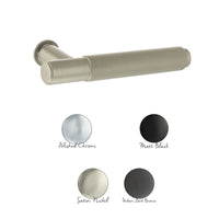 Millhouse Brass Crompton Lever Door Handle on Concealed Round Rose