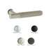 Millhouse Brass Crompton Lever Door Handle on Concealed Round Rose