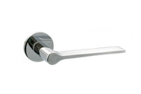 Millhouse Brass Brindley Lever Door Handle on 5mm Slimline Round Rose