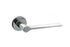 Millhouse Brass Brindley Lever Door Handle on 5mm Slimline Round Rose