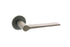 Millhouse Brass Brindley Lever Door Handle on 5mm Slimline Round Rose