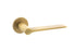 Millhouse Brass Brindley Lever Door Handle on 5mm Slimline Round Rose