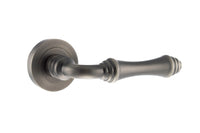 Old English Durham Lever Door Handle on Round Rose