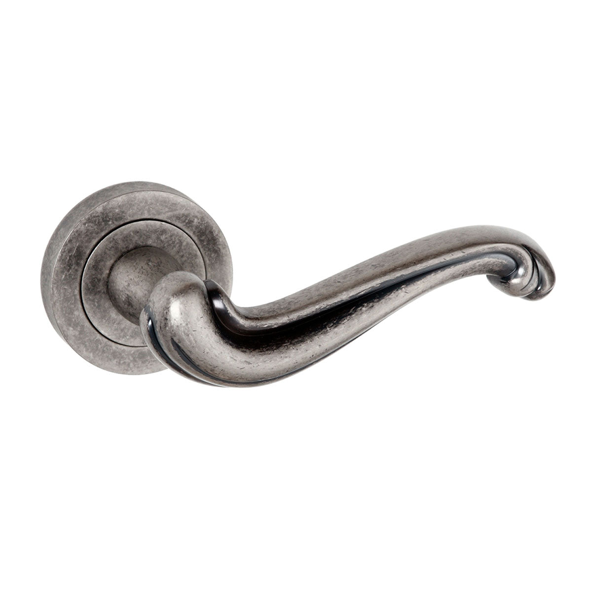 Old English Colchester Lever Door Handle on Round Rose