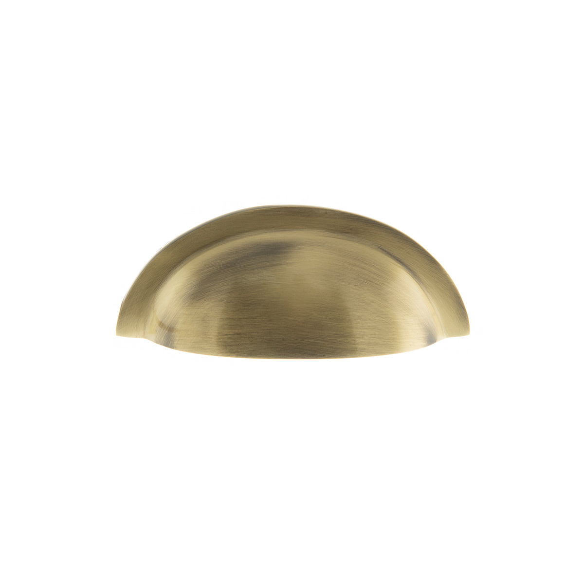 Old English Winchester Solid Brass Cabinet Cup Pull on Concealed Fix
