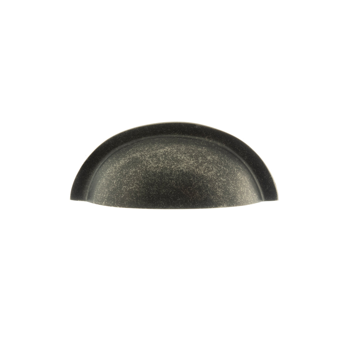 Old English Winchester Solid Brass Cabinet Cup Pull on Concealed Fix