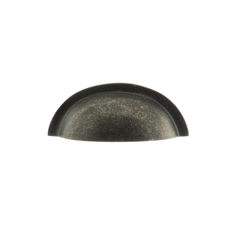 Old English Winchester Solid Brass Cabinet Cup Pull on Concealed Fix
