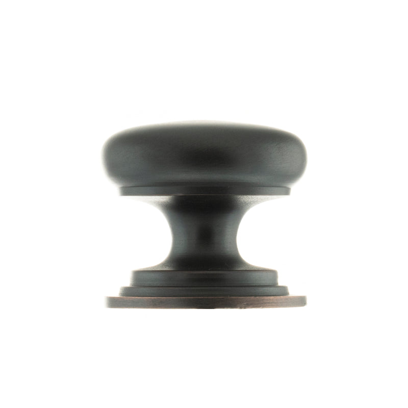 Old English Lincoln Solid Brass Victorian Knob 38mm on Concealed Fix