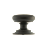 Old English Lincoln Solid Brass Victorian Knob 38mm on Concealed Fix
