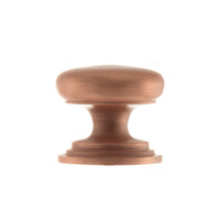 Old English Lincoln Solid Brass Victorian Knob 38mm on Concealed Fix