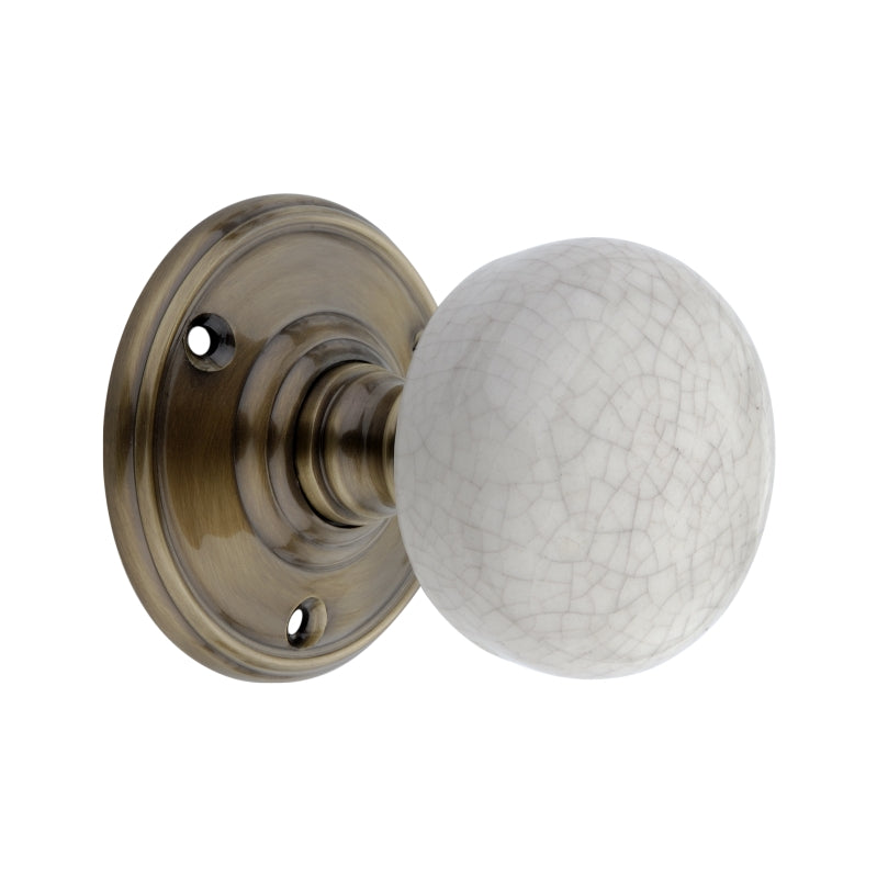 Crackled Porcelain Door Knob