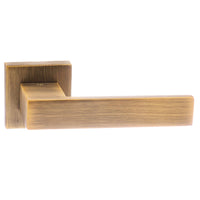 Senza Pari Panetti Lever Door Handle on Flush Square Rose