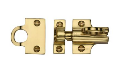 Solid Brass - Fanlight Catch - PB
