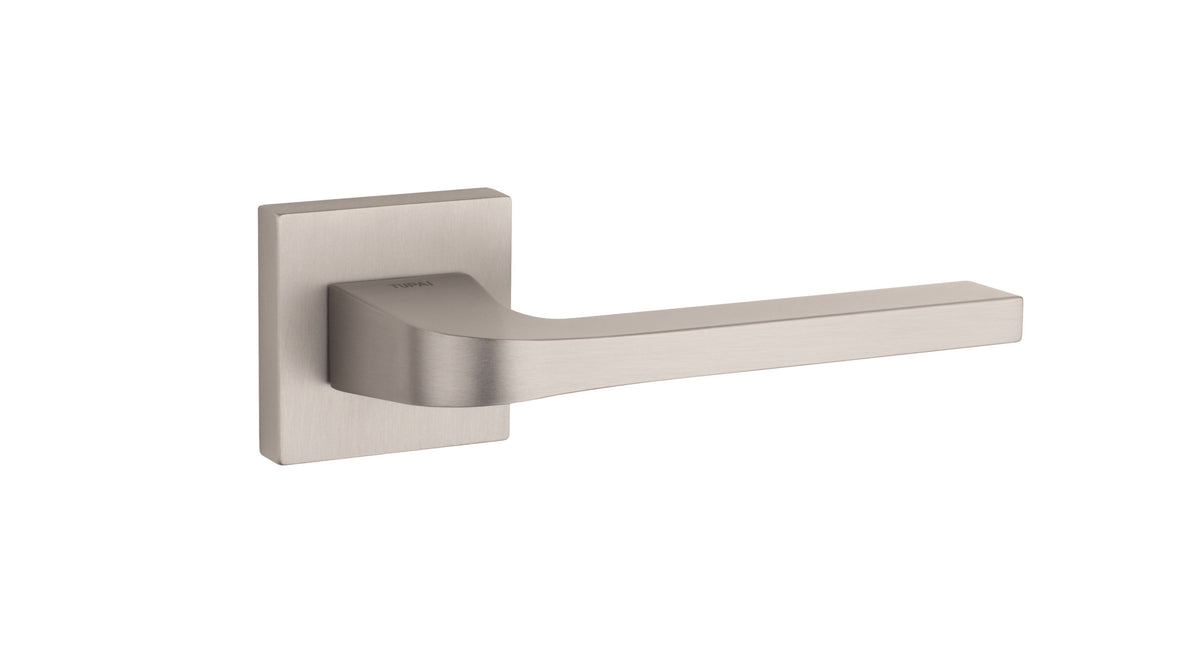 Tupai Rapido CurvaLine Valbona Lever Door Handle on Square Rose