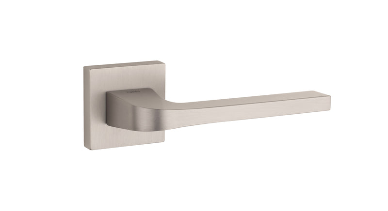 Tupai Rapido CurvaLine Valbona Lever Door Handle on Square Rose
