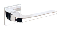 Tupai Rapido 5S Line Canha Lever Door Handle on 5mm Slimline Square Rose