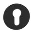 Tupai Rapido 5S Line Euro Escutcheons on 5mm Slimline Round Rose