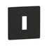 Tupai Rapido 5S Line Key Escutcheons on 5mm Slimline Square Rose
