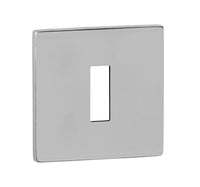 Tupai Rapido 5S Line Key Escutcheons on 5mm Slimline Square Rose