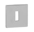 Tupai Rapido 5S Line Key Escutcheons on 5mm Slimline Square Rose