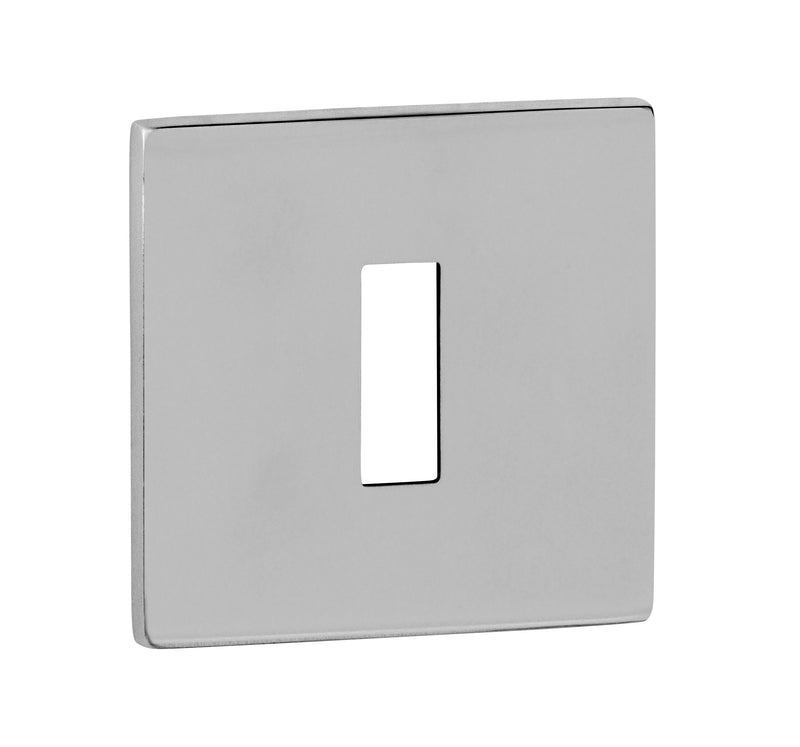 Tupai Rapido 5S Line Key Escutcheons on 5mm Slimline Square Rose
