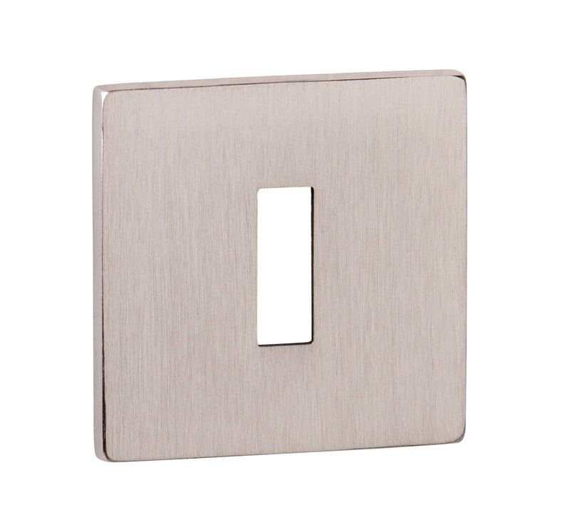 Tupai Rapido 5S Line Key Escutcheons on 5mm Slimline Square Rose