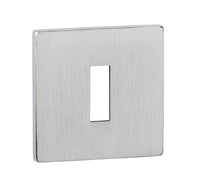 Tupai Rapido 5S Line Key Escutcheons on 5mm Slimline Square Rose