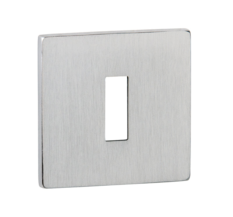 Tupai Rapido 5S Line Key Escutcheons on 5mm Slimline Square Rose