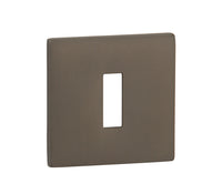 Tupai Rapido 5S Line Key Escutcheons on 5mm Slimline Square Rose