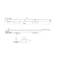 Modern Non Lockable Casement Stays