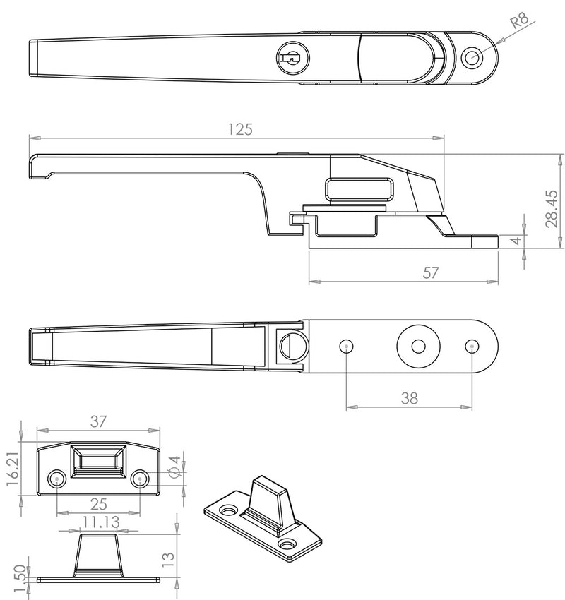 Modern Lockable Casement Fasteners