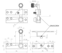 Lockable Quadrant Sash Fasteners