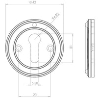 Parisian Covered Escutcheon