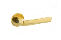 Tupai Exclusivo 5S Line Portel Lever Door Handle on 5mm Slimline Round Rose