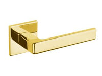 Tupai Exclusivo 5S Line Portel Lever Door Handle on 5mm Slimline Square Rose