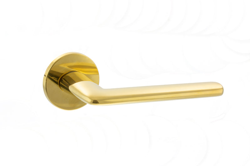 Tupai Exclusivo 5S Line Tavira Lever Door Handle on 5mm Slimline Round Rose