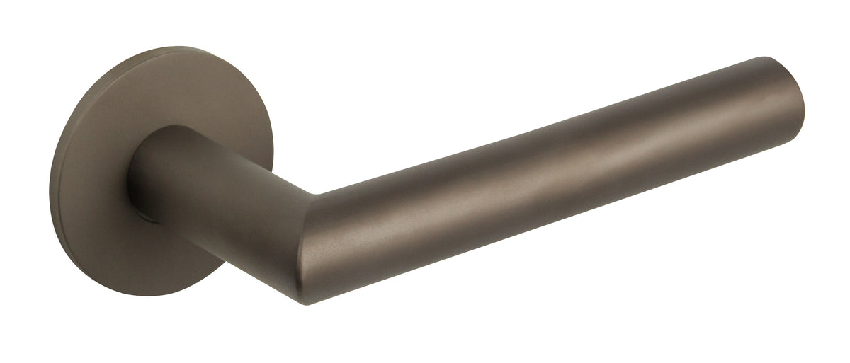 Tupai Exclusivo 5S Line Covela Lever Door Handle on 5mm Slimline Round Rose