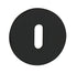 Tupai Exclusivo 5S Line Key Escutcheons on 5mm Slimline Round Rose