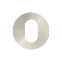 Stainless Steel Oval Profile Escutcheons Grade 304 52x5mm Satin Stainless Steel
