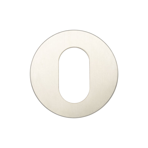 Stainless Steel Oval Profile Escutcheons Grade 201 52x8mm Satin Stainless Steel