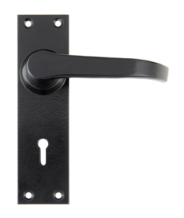 Black Deluxe Lever Lock Set