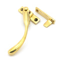 Polished Brass Night-Vent Locking Peardrop Fastener